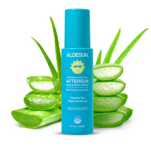 ALOESUN Organic Aloe Vera AFTERSUN Spray Facial Gel Moisturizer Oil
