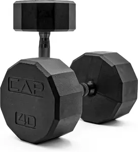 Build Strength at Home: Cast Iron Hex Dumbbells | Anti-Roll Weights for Full-Body Workouts