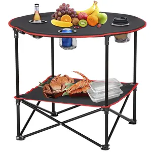 Portable Outdoor Folding Camping Table with Carrying Bag