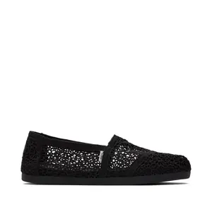 Alpargata Black Moroccan Crochet Alpargata Black Moroccan Crochet