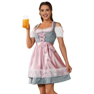 Oktoberfest Dress Costume Dirndl Dresses Women Oktoberfest Outfits Women German Bavarian Costume 33068-D1
