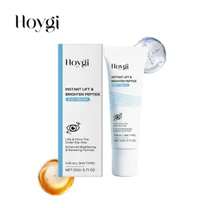 Hoygi Bright Peptide Eye Cream, Firming and Moisturizing Eye Care, Hydrating and Glossy Eye Area Treatment, Eye Massage and Care