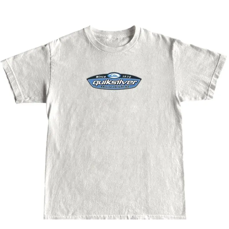 Retro 90s Quiksilver performance skateboarding crew neck T-shirt