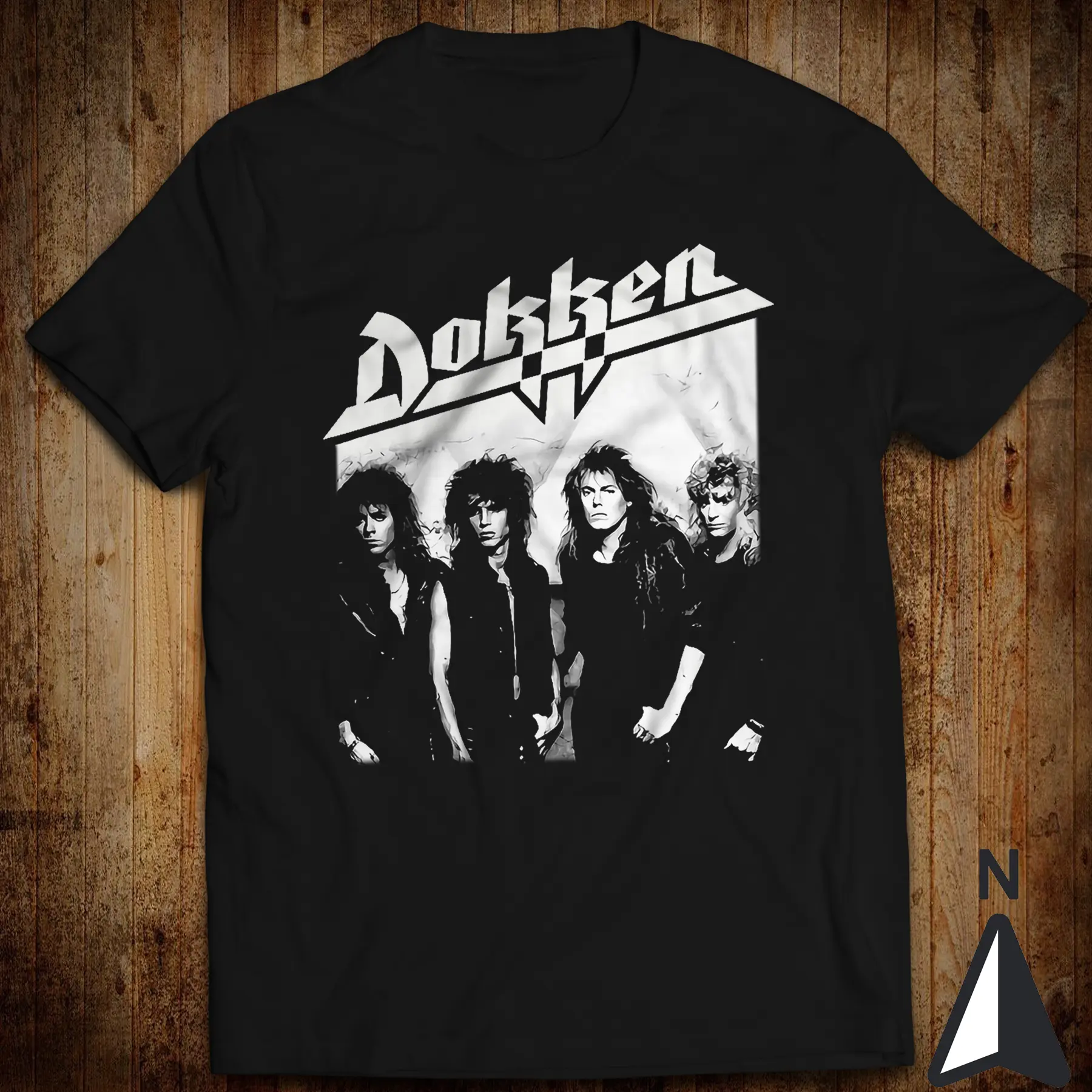 Dokken Band Members Don Dokken George Lynch Mick Brown Jeff Pilson T-Shirt S-3XL[Black,XL]