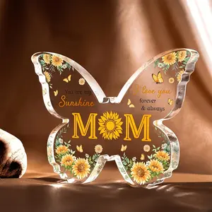 Mother’s Day gift for Mom: this acrylic butterfly ornament features sunflower designs and sweet love messages. A heartfelt keepsake to honor the amazing mom in your life,Mothers Day Gift,Sentimental Gift,MotherDayKeepsake