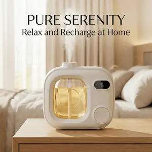 The tranquility at home! Intelligent aromatherapy diffuser, precise control, quiet mist, relaxing body and mind, suitable for sleeping and hydrotherapy, suitable for bedrooms, offices, living rooms