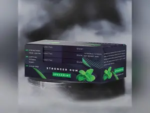 Regular: Sugar Free Spearmint, 120 pieces (330g) - Hard gum | Specific Shore Rigidity for Jaw Growth