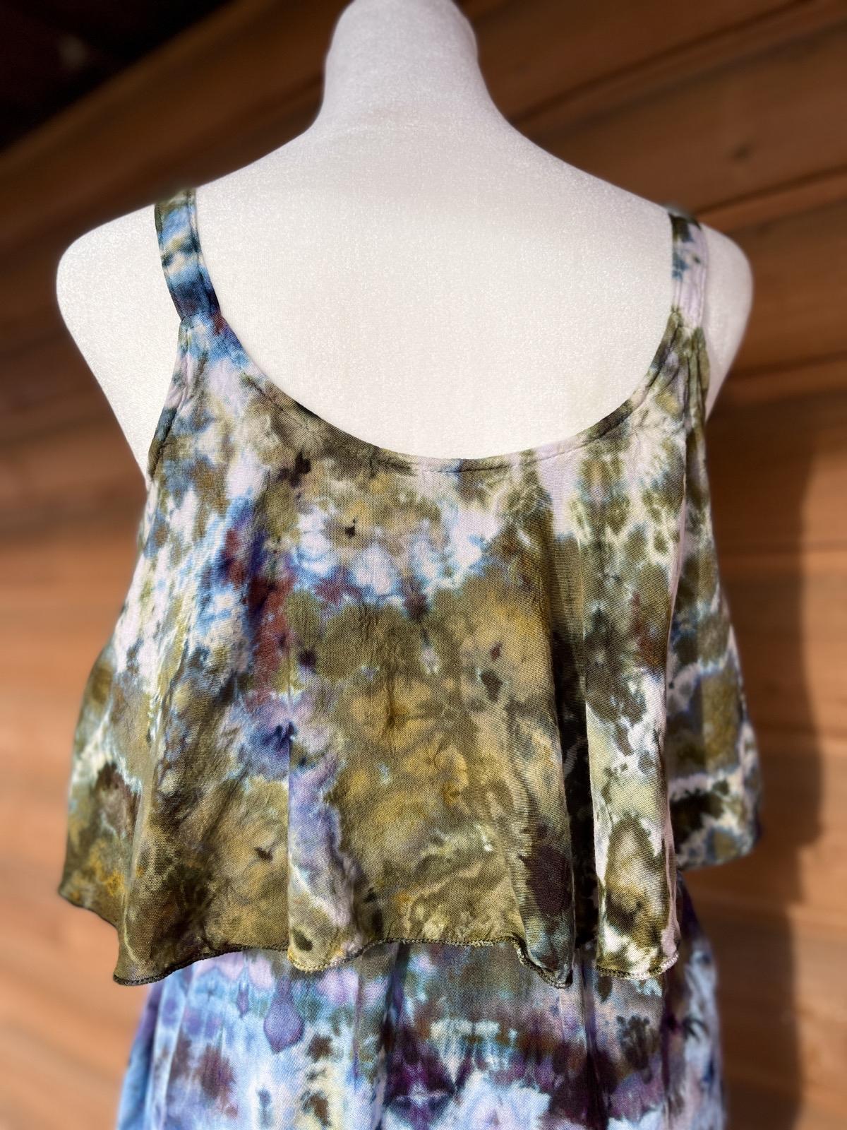 Oasis • Ice Dyed Flounce Dress • SunDial Designs