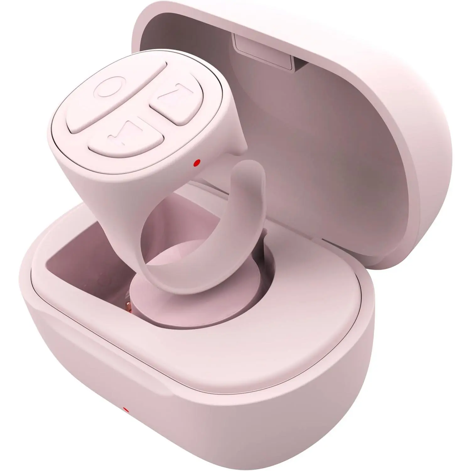 Scrolling Ring Bluetooth Remote Control, Bluetooth Camera Remote Control, Phone Scroll Ring Page Turner, TIK Tok Scrolling Ring for iPhone iPad Android(D02, Baby Pink)