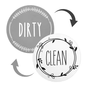 Magnetic Dishwasher Cleaning Indicator, Stainless Steel Dual-Sided Cleaner, & Magnetic Kitchen Tool Accessory