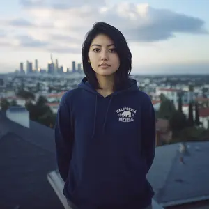 California Republic Bear Hoodie | Golden State Unisex Sweatshirt | Cali Streetwear Hoodie | Cozy Casual California Apparel