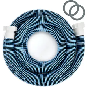 15ft 1 1/2" Blue EVA Pool Replacement Filter Hose for Above Ground Pools, Suitable for Pool Pumps Saltwater Systems and Sand Filters