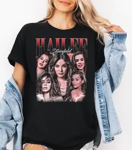 [Sale up to 50%] Hailee Steinfeld Vintage Bootleg T-Shirt - Retro Actor fan graphic tee,Sinners Vintage Tees