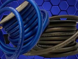 DC Audio Tinned OFC Power and Ground Cable – 1/0, 4 AWG, and 8 AWG Premium Power Wire