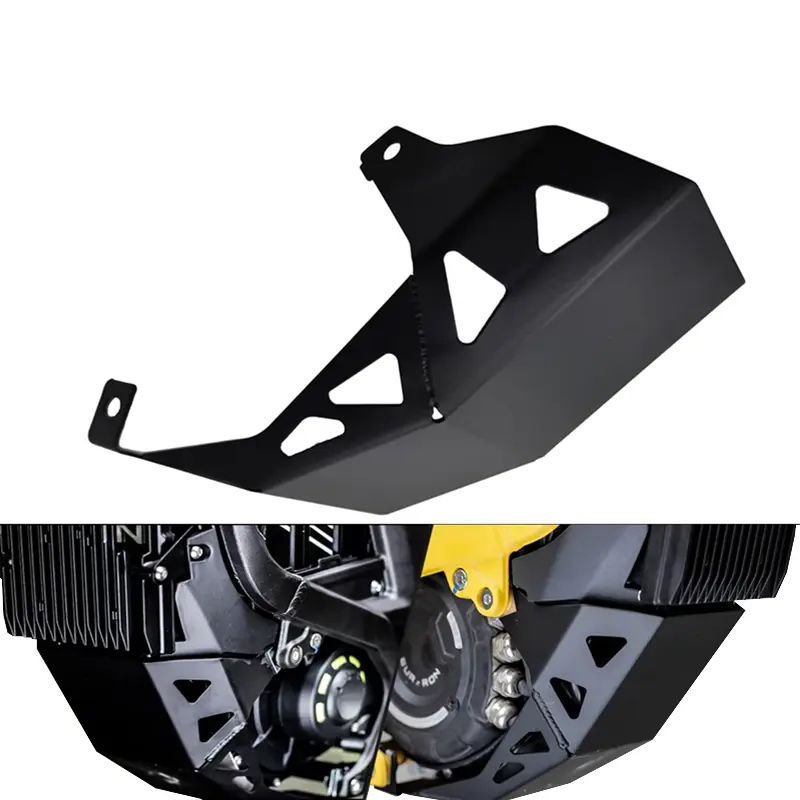 Aluminum Alloy CNC Process Engine Crash Guard & Skid Plate for Surron Light Bee X S, Segway X160 X260 Electric Dirt Bikes - Accurate Size, Easy Installation, Underbody Guard, Chassis Shield, Motor Parts Accessories, Engine Chassis Protection Skip Plate, A