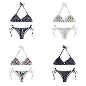 [Color] Emo Skeleton Bone Swimsuit - Sexy Y2K Goth String 2 Piece Sets Bikini. Must Have Alt Girl Target Swimsuits 2026 For Vacation