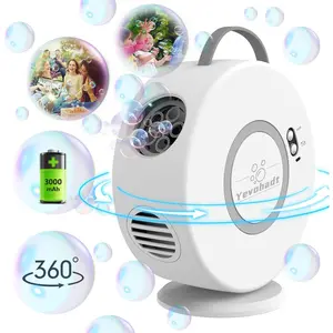 Bubble Machine for Kids Toddlers, 90° 360° Rotatable Bubble Blower 4000+/Min, Bubble Maker for 3 4 5 6 7 8 Year Old, Easter Christmas Birthday Wedding Gifts