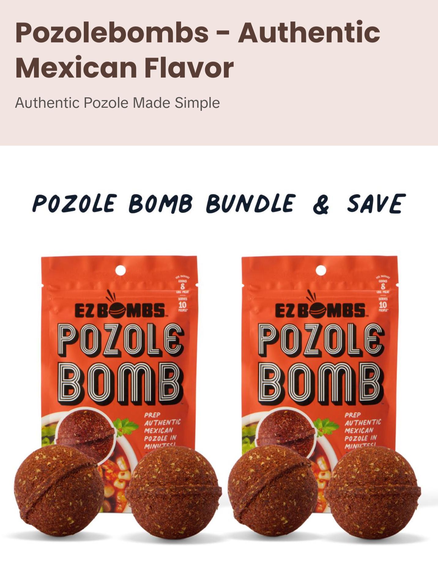 PozoleBombs bundle by EZ Bombs - Seasoning Spice Bomb Flavor for Authentic Mexican Dishes - Traditional PozoleBombs bundle by EZ Bombs - Seasoning Spice Bomb Flavor for Authentic Mexican Dishes - Traditional