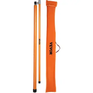 VEVOR Load Height Measuring Stick,  15\' Sturdy Fiberglass Truck Height Stick with Adjustable Pole, Non-conductive Truck Height Measuring Stick with Carrying Bag, Height Stick for Trucks, Car Haulers