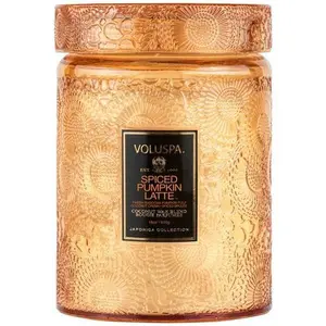 Voluspa Large Jar Candle Spiced Pumpkin Latte 16 oz