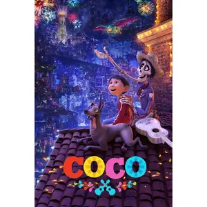 Coco Movie Poster Print Wall Art Kids Animated Film