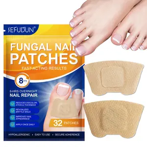 Toenail Fungus Treatment Extra Strength - 32 Pcs Fungal Nail Patches, Nail Repair for Damaged Nails, Overnight Renewal for Men and Women