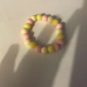 Fashion Accessory: Pink, Yellow and Ivory Bracelet