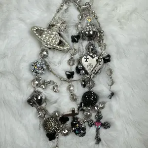 Ana’s DIY phone charm, phone lanyard / strap chain, Sparkly wrist phone strap, Luxury Phone Accessories Handmade Mobile Cellphone Personalized leash