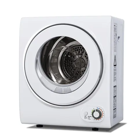Euhomy Compact Laundry Dryer (1.5-1.8 cu. ft., 10lb Capacity) - Powerful Tumble Dryer with Stainless Steel Drum, Exhaust Hose, Quiet Sound, Ideal for Apartments, RVs