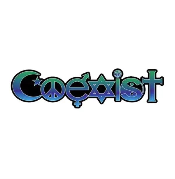Coexistence Sticker, Hard Hat Sticker, Lineman Sticker, Hard Hat Sticker for Men