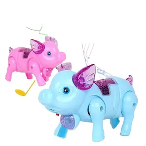 Cute Pig Toy with Light and Music Walking Design for Kids 3+ Outdoor Park Play Pop Edition