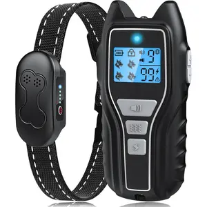 Dog Shock Collar with Remote Control - Rechargeable Dog Training Collar, IPX7 Waterproof E Collar for Dogs with 4 Safe Modes Flashlight Beep Vibration Shock Ideal for All Dog Sizes (8-150lbs)