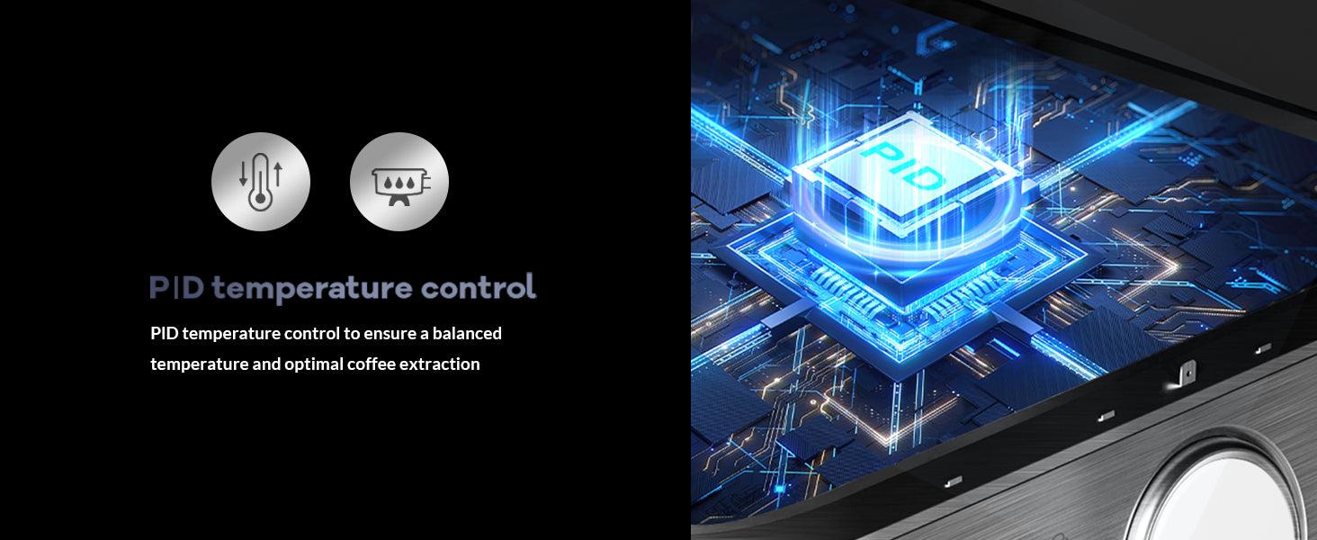 【GARVEE】20 Bar Espresso Machine - 1500W Motor, Built - In 30 - Setting Grinder, Milk Frothing, PID, 2.8L Tank