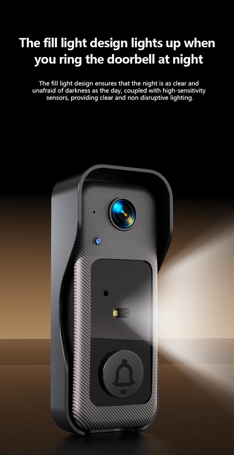 2026 Upgraded New X6-F Wireless Doorbell Camera, Rechargeable Visual Doorbell, No App, No Monthly Fees,Home Security Doorbell with Night Vision, Safety Intercom for Privacy, Alarm, Sensor,waterproof