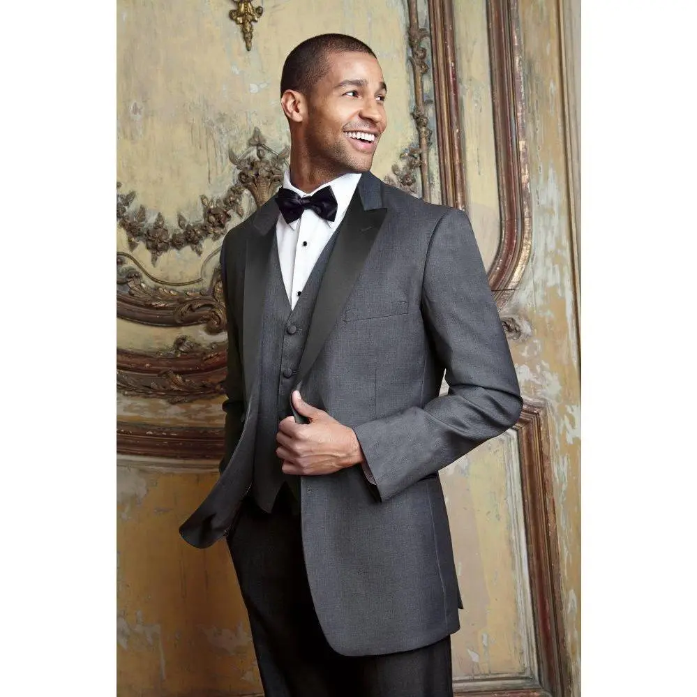 "Milan" Steel Grey Tuxedo Jacket