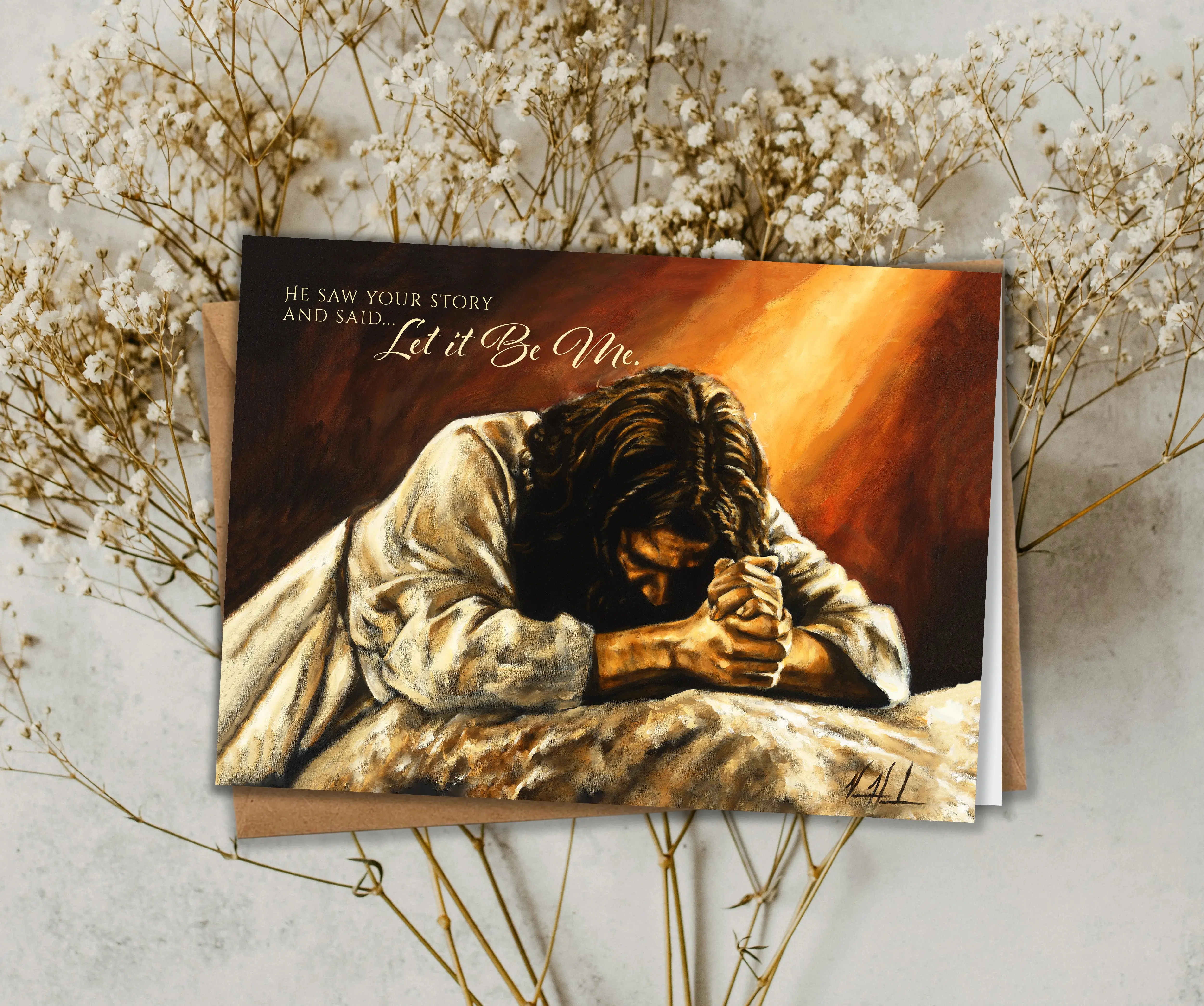 'Thy Will Be Done (Glorious Light)' Easter Greeting Card