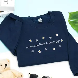 Women's Embroidered Occupational Therapy Sweatshirt, Special Education Crewneck, OT Crewneck, Therapist Crewneck, Autism Awareness, Sped Teacher Gifts