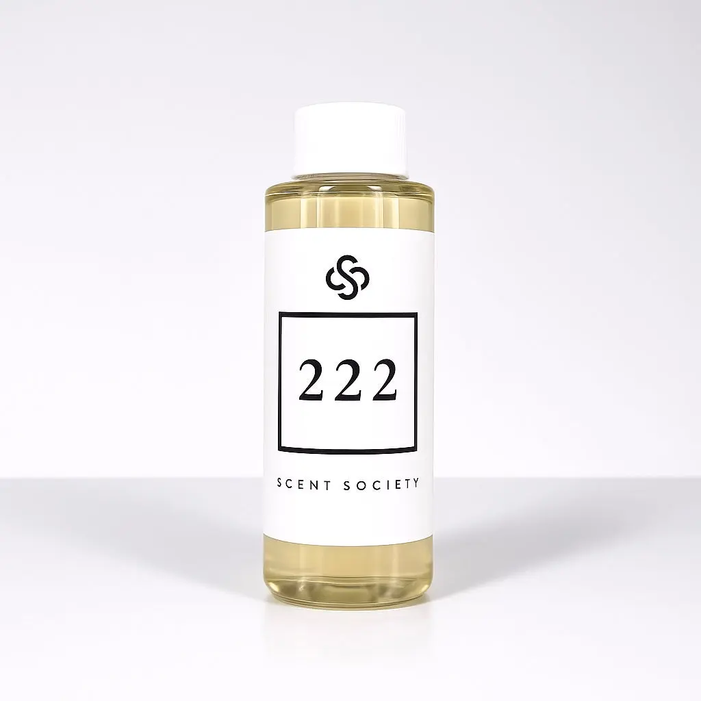 Scent Society 222 Diffuser Oil 11 Miami Nightclub Inspired Juicy White Peach & Soft Lily Medium Strength Top Notes White Peach Bergamot Lilac Vanilla Bean