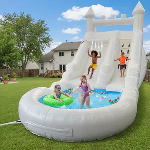 Inflatable Water Slide Water Slide Commercial, 21FT Big Water Slide for Kids and Adults with Powerful  Blower&Water Tube,100% Commercial Grade PVC Inflatable Adult Water Slides with Splash Pool  Wet Dry Use, Summer Splash Fun