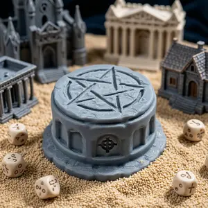Dnd Game Scene Building War Model Wizard Rune Altar Terrain DIY Coloring Dragon & Dungeon Essential Gaming Props Tabletop Accessories