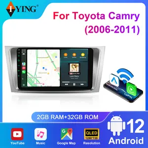 IYING Car Radio for Toyota Camry 2006-2011 Android 12 with Wireless CarPlay & Android Auto，9" Touch Screen Camry Car Stereo with  GPS Navigation AM/FM Radio