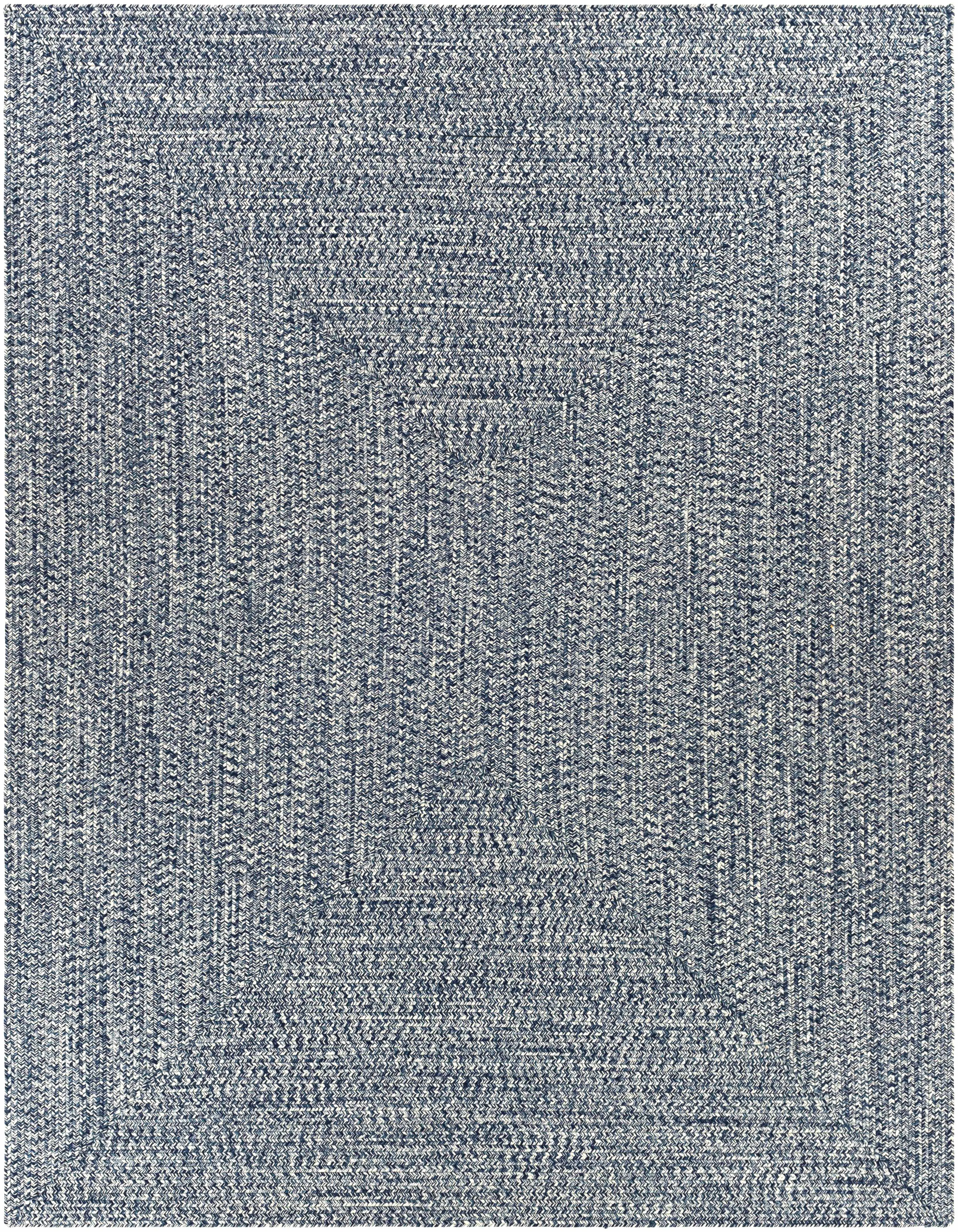 Blue Braided Faux Jute Home Decorative Area Rug, Braided Area Rugs for Living Spaces