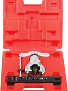 Tubing Flaring Tool Kit - 7 Dies for Eccentric Flares on 3/16-3/4 inch Copper Pipes - Ideal for Refrigeration HVAC Plumping Work