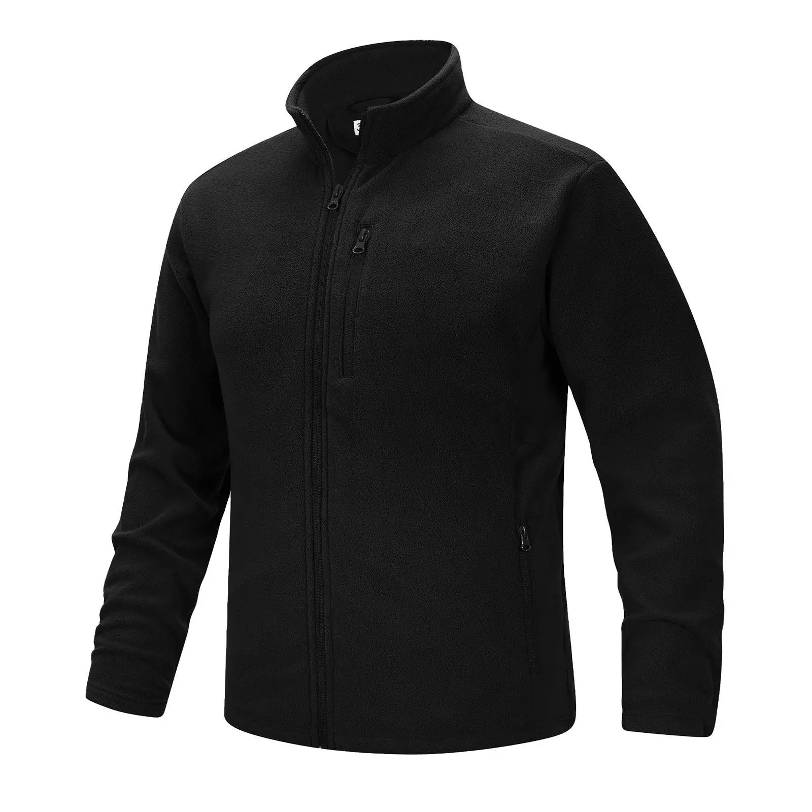 33,000ft Men's Full Zip Fleece Jacket Lightweight Warm Soft Polar Long Sleeve Jackets with Pockets for Winter Hiking Casual