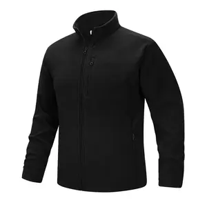 33,000ft Men's Full Zip Fleece Jacket Lightweight Warm Soft Polar Long Sleeve Jackets with Pockets for Winter Hiking Casual