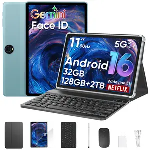 Slim Gemini Android Tablet with Keyboard Android 16 Tablets, 10.95 Inch Tablet (6+28GBRAM 128GB ROM, 8000mAh Battery 2in 1 Tablet withKeyboard, Case, Stylus Without Electricity., Tablet PC, 90HzWifi, 5MP+8MP Dual Camera,Pad