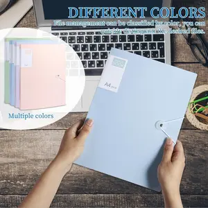 A4 Folder with 60 Pockets for Exam Papers and A4 Documents, High Transparency and Waterproof PP Material, Ideal for Home School Office Organization