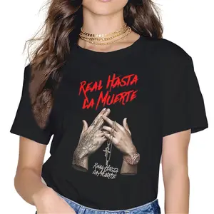 Real Hasta La Muerte Shirt Funny Graphic Casual Short Sleeve Cotton T-Shirt