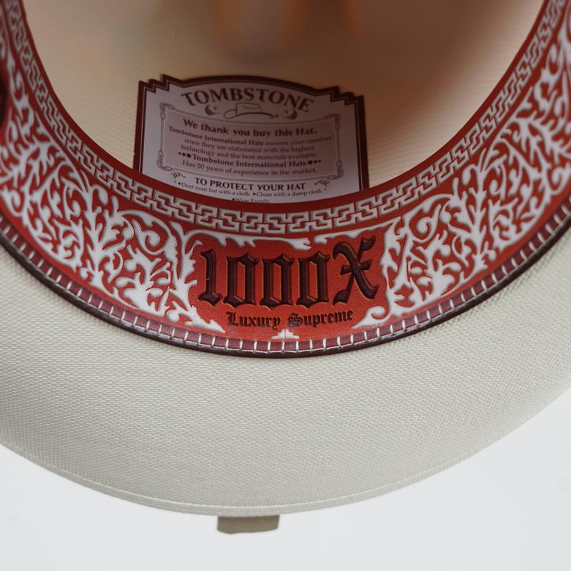 Tombstone Chaparral 1000X 3.5" Telar Brim Cowboy Hat Sombrero Short Crown 4 1/2" Estilo Panter