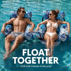 TYGLOBAL Inflatable Pool Floats Adult,Floating Lounge Chairs,2 Packs / 1 Pack,Blow up Pool Noodles for Adult,Floating Chair for Party Summer Water Beach Lake Fun Summervibes